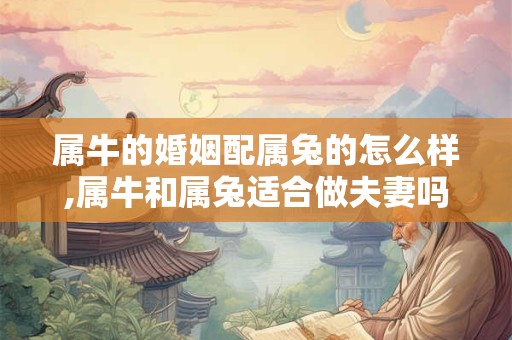 属牛的婚姻配属兔的怎么样,属牛和属兔适合做夫妻吗 属牛的婚姻配属兔的怎么样,属牛和属兔适合做夫妻吗