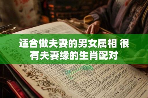 适合做夫妻的男女属相 很有夫妻缘的生肖配对