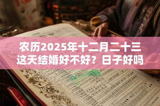 农历2025年十二月二十三这天结婚好不好？日子好吗？
