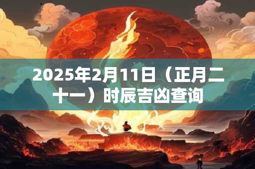 2025年2月11日（正月二十一）时辰吉凶查询