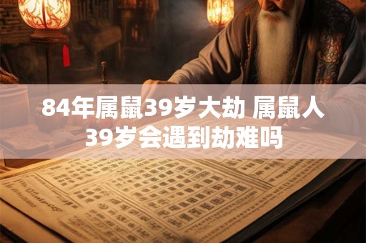 84年属鼠39岁大劫 属鼠人39岁会遇到劫难吗