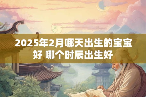 2025年2月哪天出生的宝宝好 哪个时辰出生好