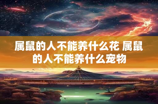 属鼠的人不能养什么花 属鼠的人不能养什么宠物
