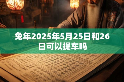 兔年2025年5月25日和26日可以提车吗
