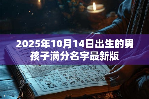 2025年10月14日出生的男孩子满分名字最新版