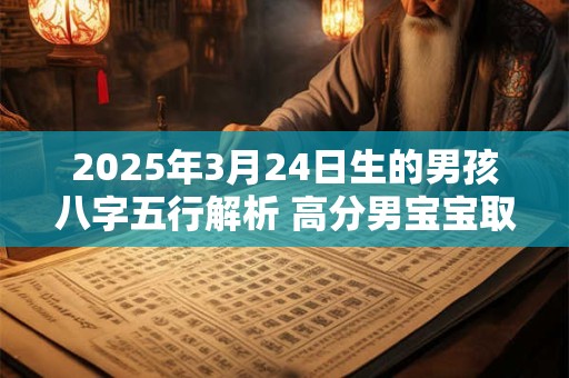 2025年3月24日生的男孩八字五行解析 高分男宝宝取名字