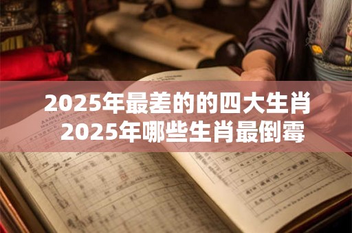2025年最差的的四大生肖  2025年哪些生肖最倒霉