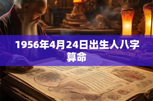 1956年4月24日出生人八字算命