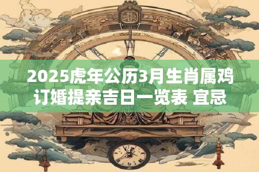 2025虎年公历3月生肖属鸡订婚提亲吉日一览表 宜忌分析