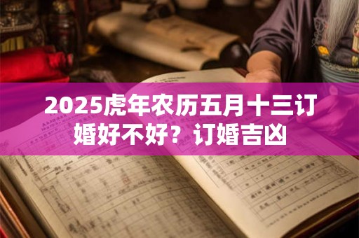 2025虎年农历五月十三订婚好不好？订婚吉凶