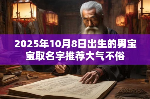 2026年10月8日出生的男宝宝取名字推荐大气不俗