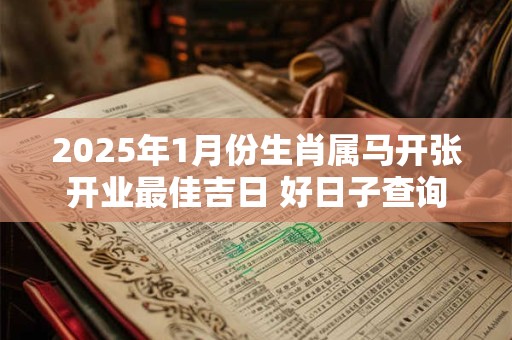 2025年1月份生肖属马开张开业最佳吉日 好日子查询