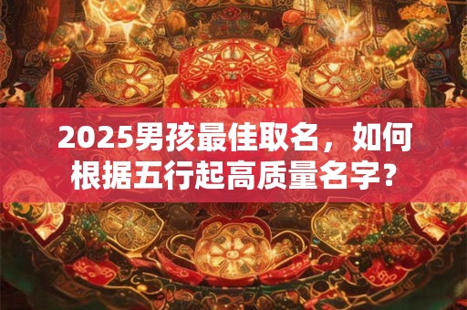 2025男孩最佳取名，如何根据五行起高质量名字？