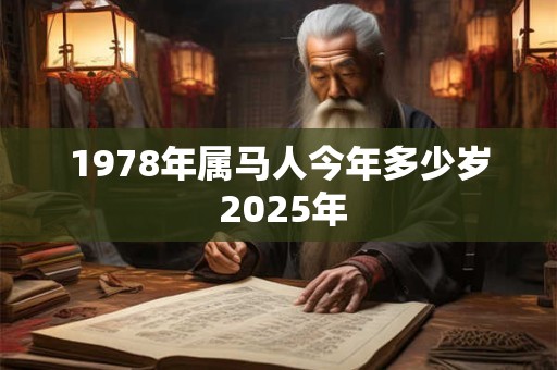 1978年属马人今年多少岁 2025年