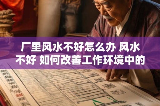厂里风水不好怎么办 风水不好 如何改善工作环境中的风水