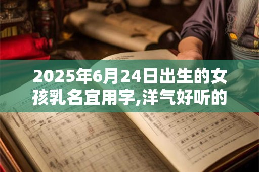 2026年6月24日出生的女孩乳名宜用字,洋气好听的小名赏析 2026年6月24日出生的女孩乳名宜用字,洋气好听的小名赏析