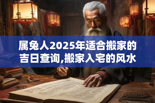 属兔人2025年适合搬家的吉日查询,搬家入宅的风水