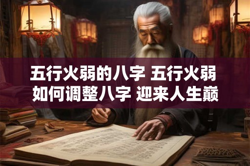 五行火弱的八字 五行火弱 如何调整八字 迎来人生巅峰