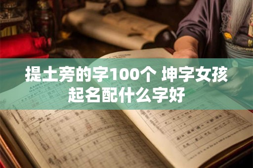 提土旁的字100个 坤字女孩起名配什么字好