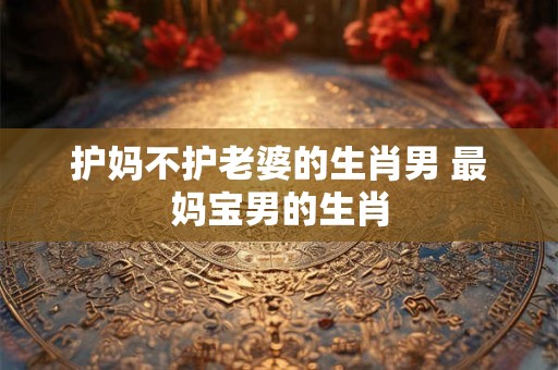 护妈不护老婆的生肖男 最妈宝男的生肖