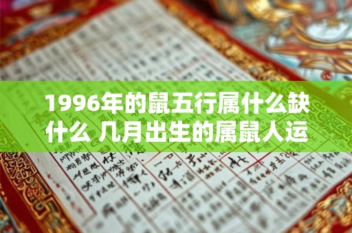 1996年的鼠五行属什么缺什么 几月出生的属鼠人运势最好