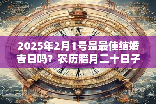 2025年2月1号是最佳结婚吉日吗？农历腊月二十日子如何？