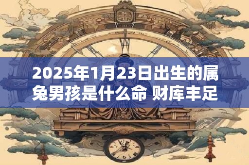 2025年1月23日出生的属兔男孩是什么命 财库丰足婚姻美满