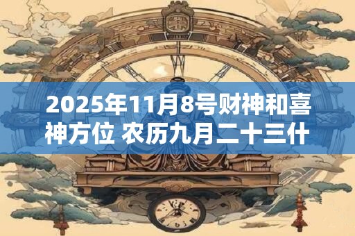 2025年11月8号财神和喜神方位 农历九月二十三什么时辰吉