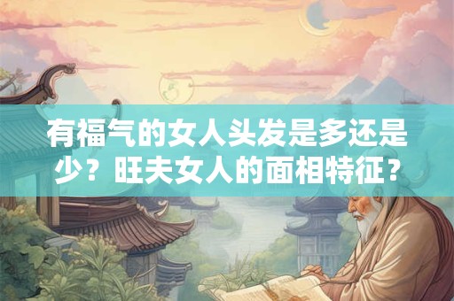 有福气的女人头发是多还是少？旺夫女人的面相特征？