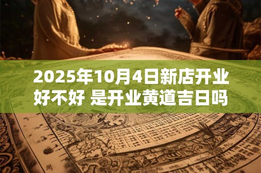 2025年10月4日新店开业好不好 是开业黄道吉日吗