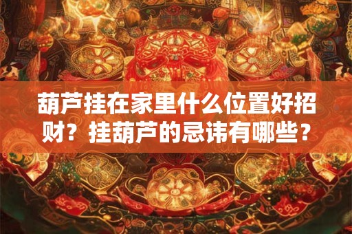 葫芦挂在家里什么位置好招财?挂葫芦的忌讳有哪些? 葫芦挂在家里什么位置好招财?挂葫芦的忌讳有哪些?