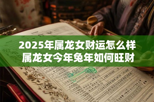 2025年属龙女财运怎么样 属龙女今年兔年如何旺财运