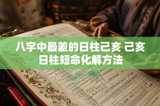 八字中最差的日柱己亥 己亥日柱短命化解方法