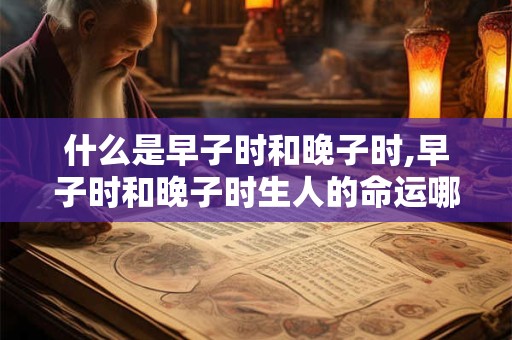 什么是早子时和晚子时,早子时和晚子时生人的命运哪个好？