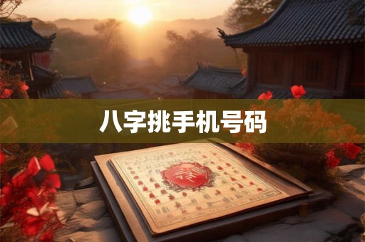 八字挑手机号码