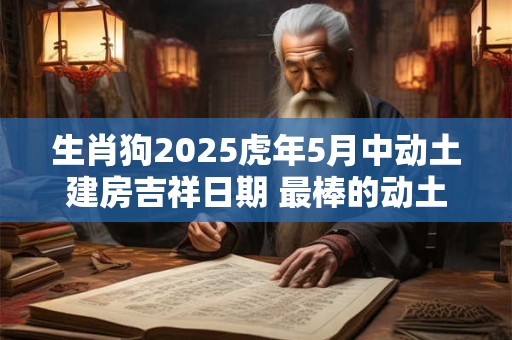 生肖狗2025虎年5月中动土建房吉祥日期 最棒的动土吉日