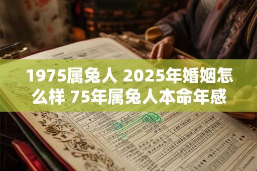 1975属兔人 2025年婚姻怎么样 75年属兔人本命年感情运
