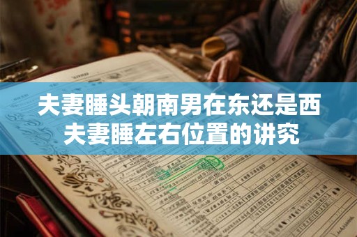 夫妻睡头朝南男在东还是西 夫妻睡左右位置的讲究