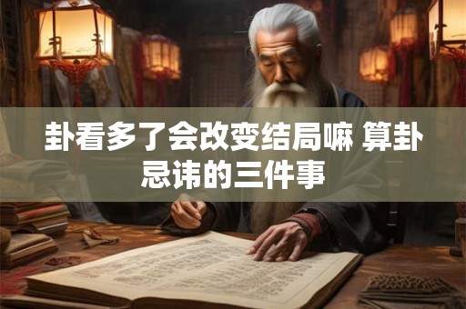 卦看多了会改变结局嘛 算卦忌讳的三件事 卦看多了会改变结局嘛 算卦忌讳的三件事