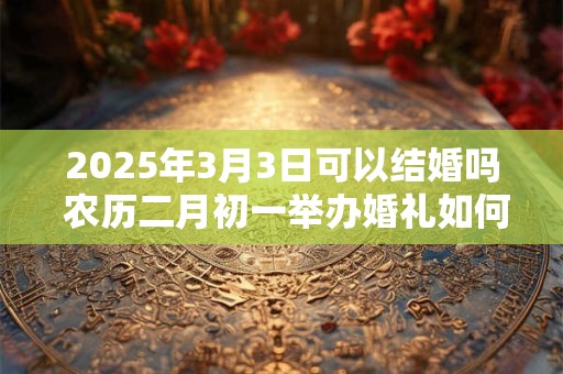 2025年3月3日可以结婚吗 农历二月初一举办婚礼如何