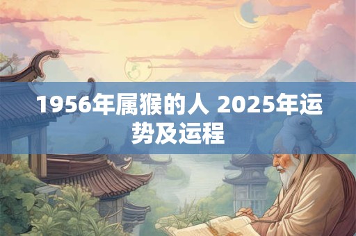 1956年属猴的人 2025年运势及运程