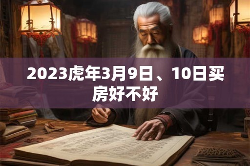 2023虎年3月9日、10日买房好不好