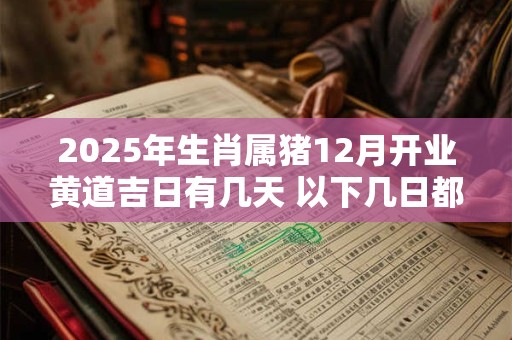2025年生肖属猪12月开业黄道吉日有几天 以下几日都不错