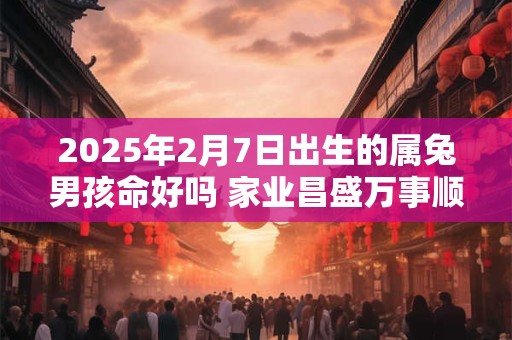 2025年2月7日出生的属兔男孩命好吗 家业昌盛万事顺遂