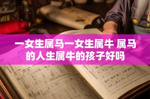 一女生属马一女生属牛 属马的人生属牛的孩子好吗