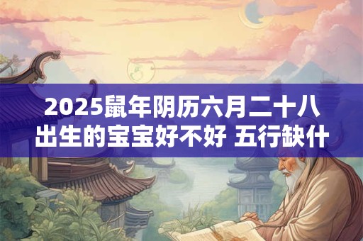2025鼠年阴历六月二十八出生的宝宝好不好 五行缺什么