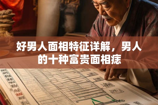 好男人面相特征详解，男人的十种富贵面相痣