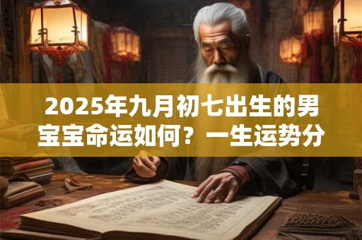 2026年九月初七出生的男宝宝命运如何？一生运势分析