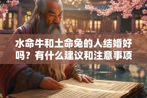 水命牛和土命兔的人结婚好吗？有什么建议和注意事项？