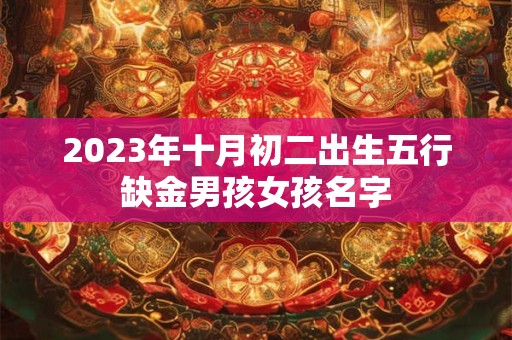 2023年十月初二出生五行缺金男孩女孩名字